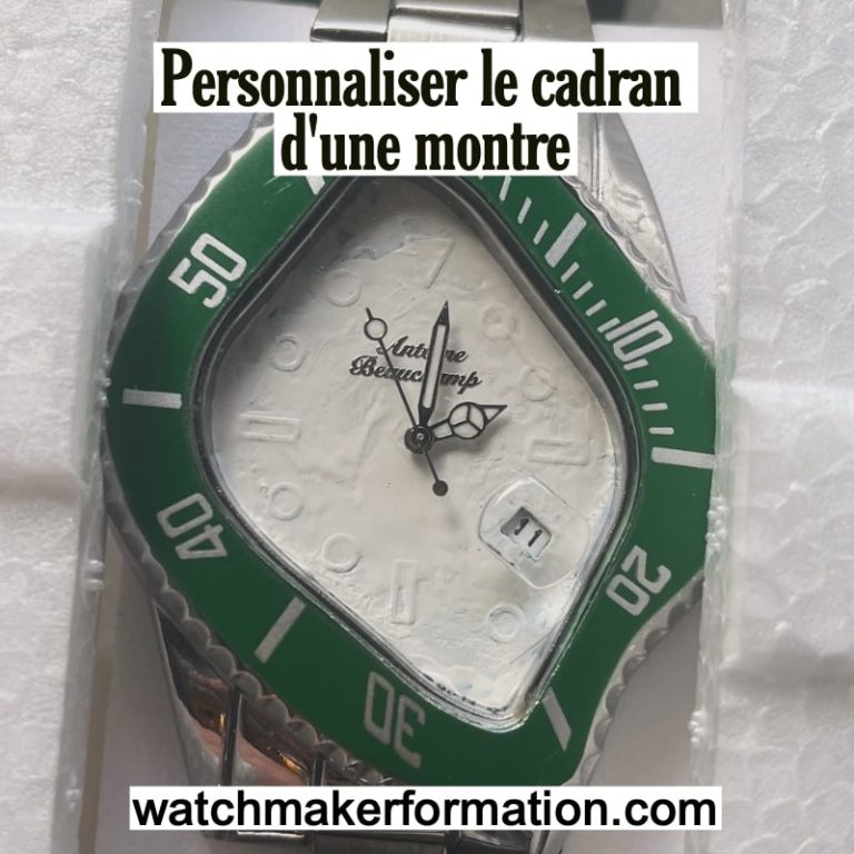 Mettre un nom sur un cadran de montre