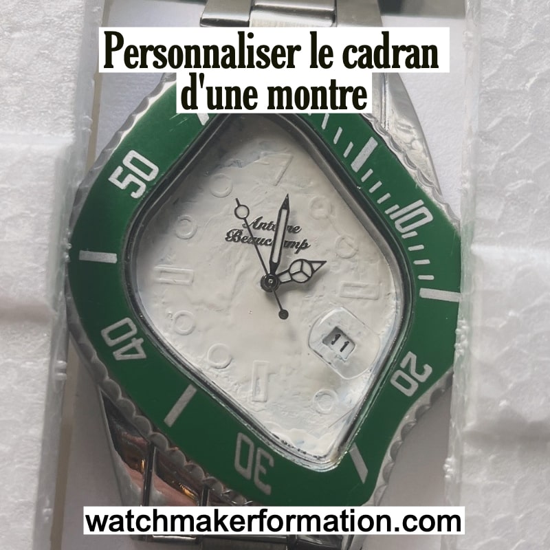 Mettre un nom sur un cadran de montre